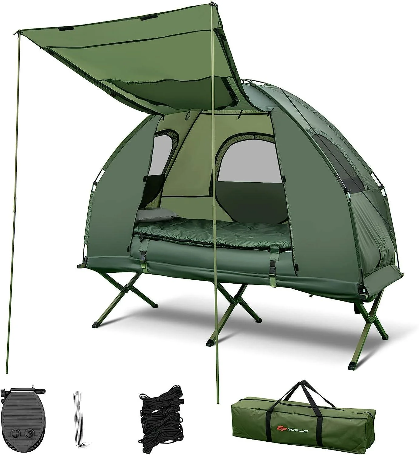 Nightcore Tent Cot for 1 Person Folding Tent Cot Waterproof Pop Up Tent - beeitem