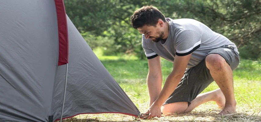 pitching-a-tent