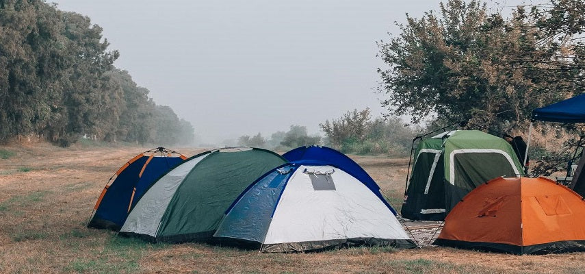 different-color-tents