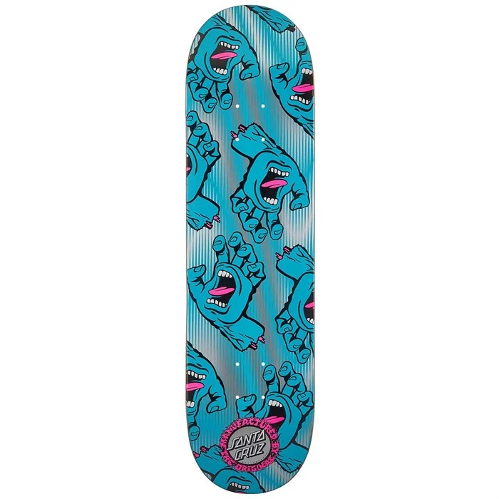Santa Cruz Skateboards Hands All Over 7 Ply Birch 8.25 Skateboard Deck