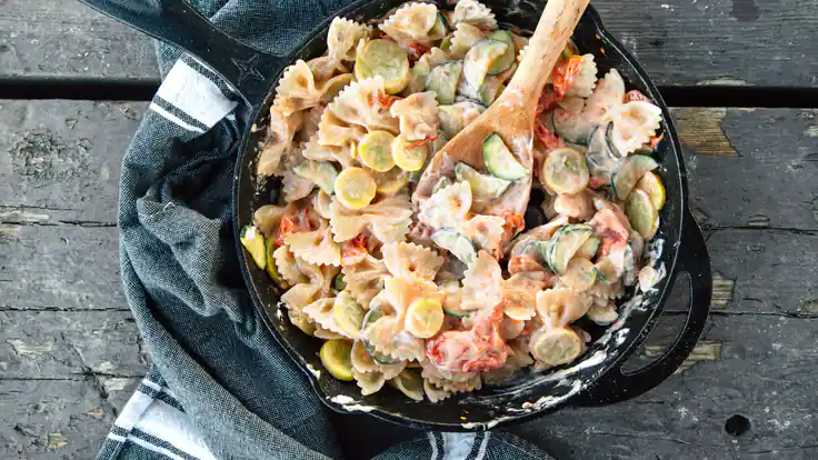 Camping Meal: One-Skillet Pasta Primavera Recipe