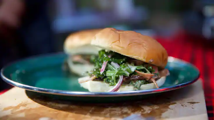 Camping Recipe: Barbecue Mushroom Sandwich