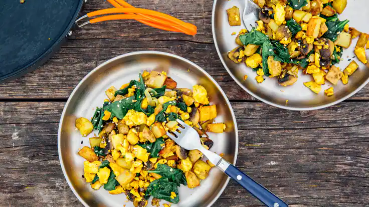 Camping Recipe: Turmeric Breakfast Scramble