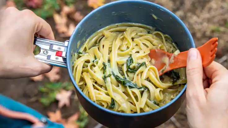 Backpacking Meal: Spinach and Artichoke Fettuccine Recipe