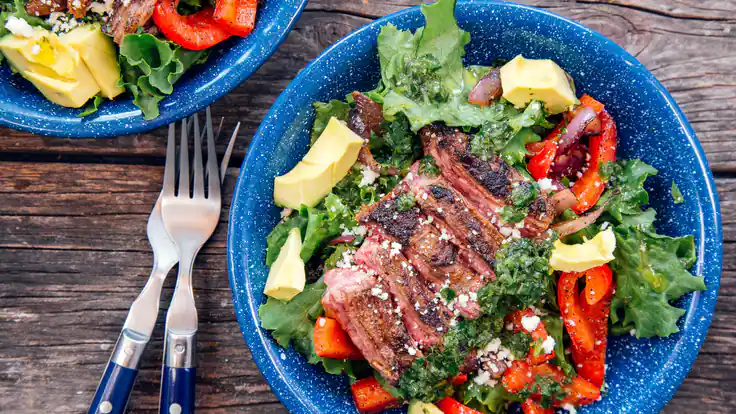 Camping Meal: Steak Fajita Salad Recipe