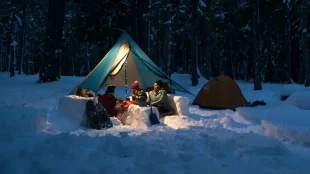 Bases du camping d’hiver